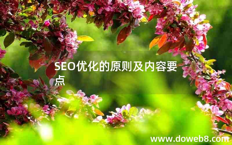 SEO优化的原则及内容要点，seo优化的原则及内容要点