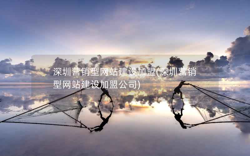 深圳营销型网站建设加盟，深圳营销型网站建设加盟公司
