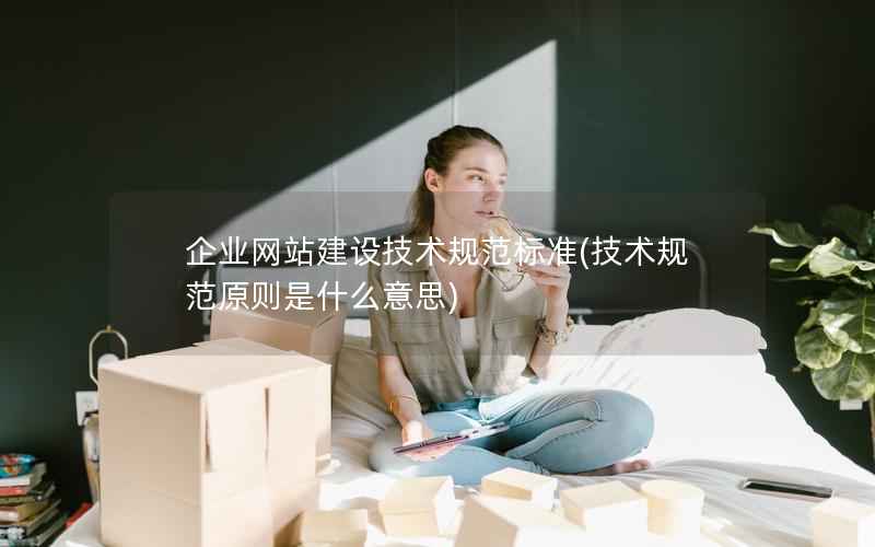 企业网站建设技术规范标准，技术规范原则是什么意思