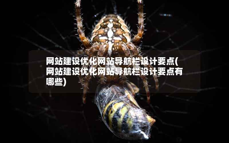 网站建设优化网站导航栏设计要点，网站建设优化网站导航栏设计要点有哪些