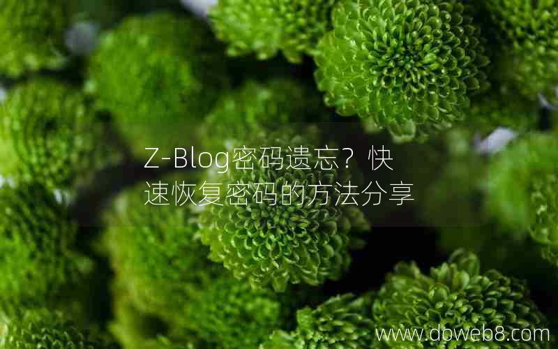 Z-Blog密码遗忘？快速恢复密码的方法分享