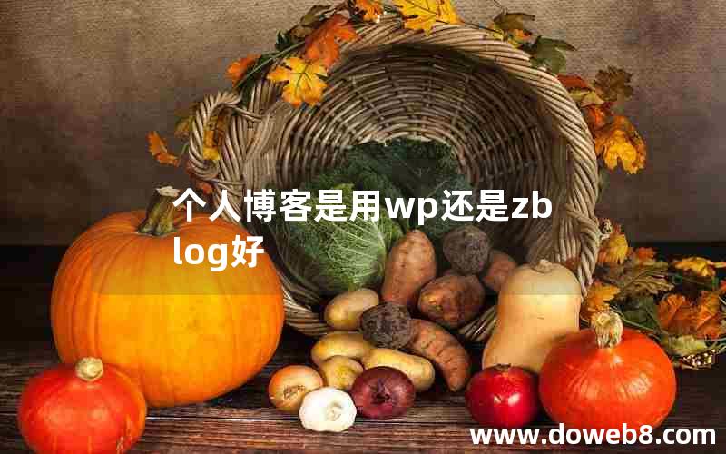 个人博客是用wp还是zblog好