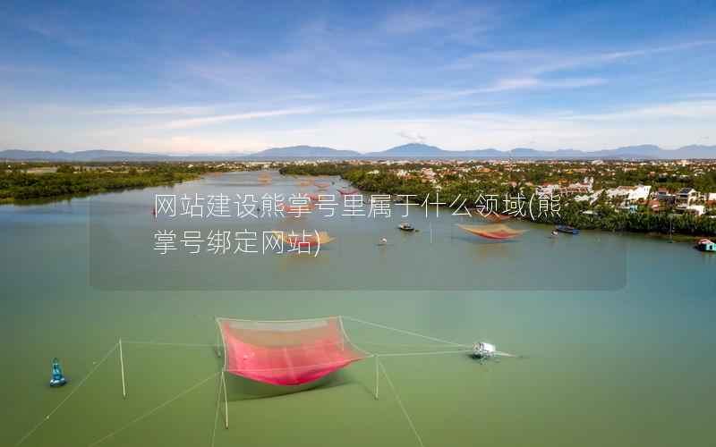 网站建设熊掌号里属于什么领域，熊掌号绑定网站