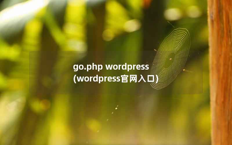 go.php wordpress，wordpress官网入口