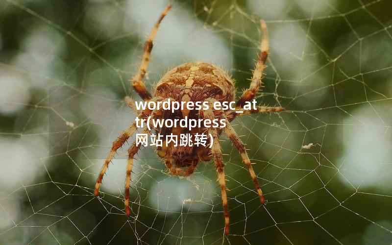 WordPress esc_attr，WordPress 网站内跳转