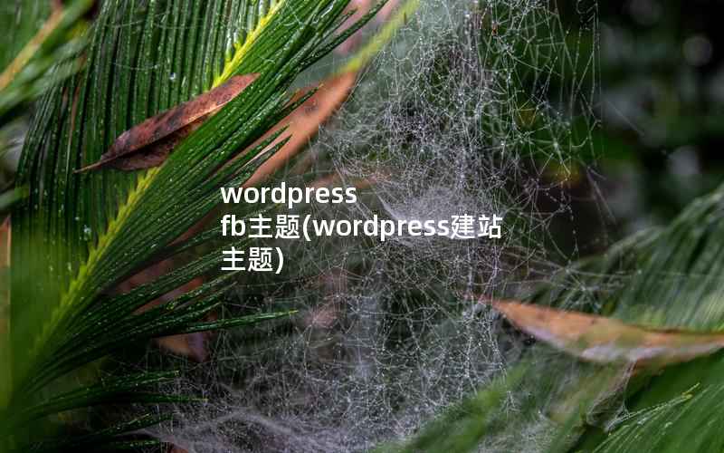 wordpress fb主题，wordpress建站 主题
