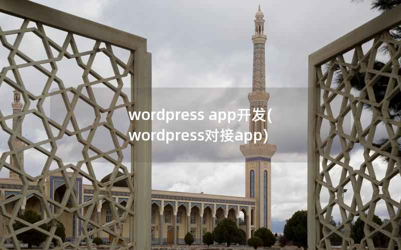 WordPress app开发，WordPress对接app