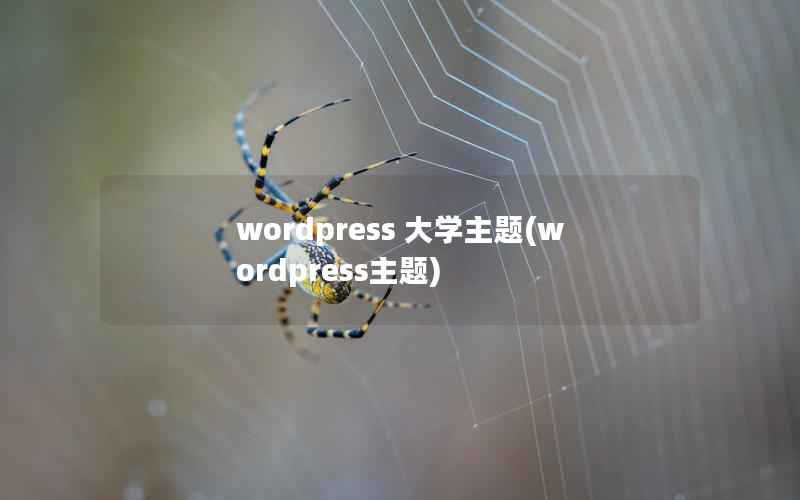 wordpress 大学主题，wordpress主题