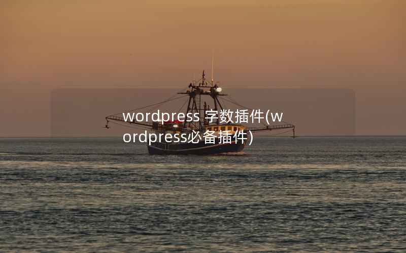WordPress 字数插件，WordPress必备插件