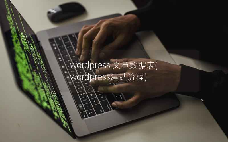 wordpress 文章数据表，wordpress建站流程