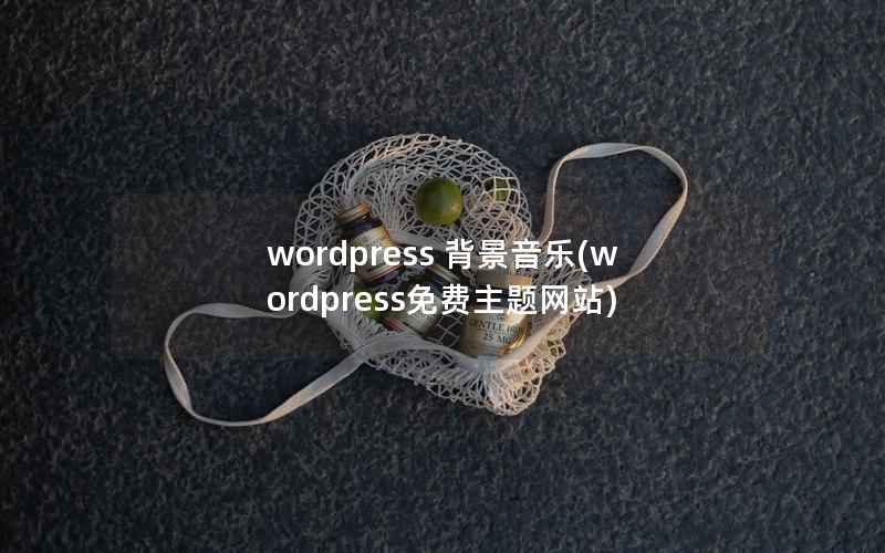 wordpress 背景音乐，wordpress免费主题网站