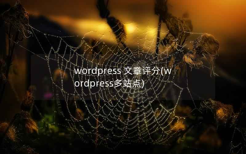 WordPress 文章评分，WordPress多站点