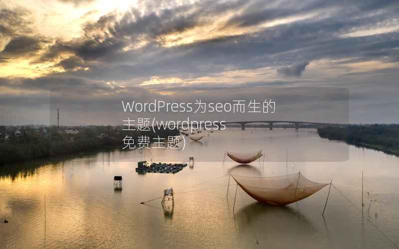 WordPress为seo而生的主题，WordPress 免费主题