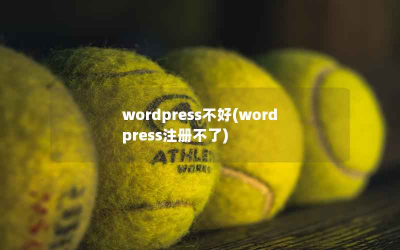 WordPress不好，WordPress注册不了