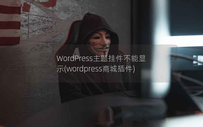 WordPress主题挂件不能显示，WordPress商城插件