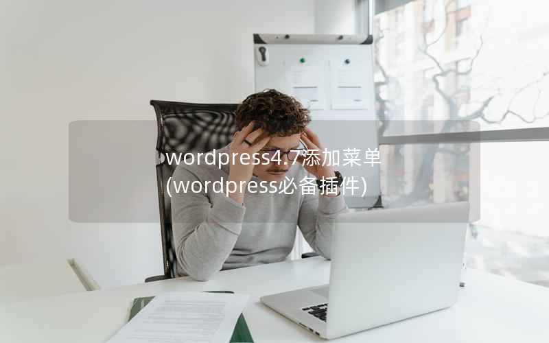 WordPress4.7添加菜单，WordPress必备插件
