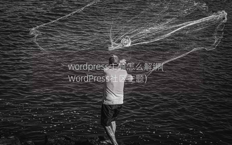 wordpress主题怎么解绑，WordPress社区主题