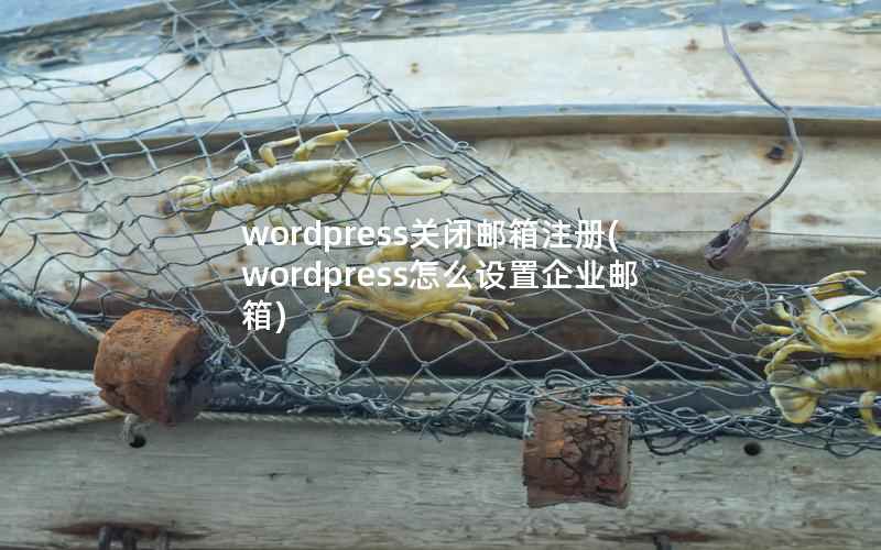WordPress关闭邮箱注册，WordPress怎么设置企业邮箱