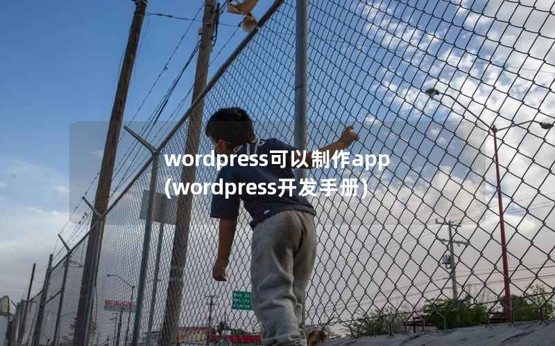 wordpress可以制作app，wordpress开发手册