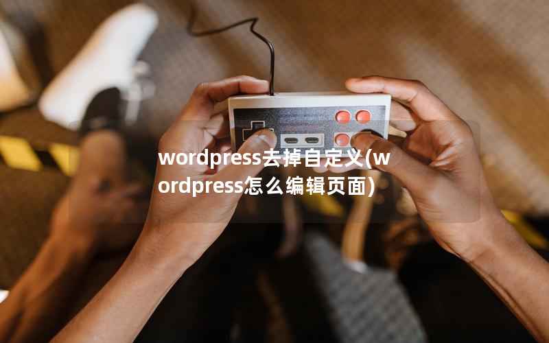 WordPress去掉自定义，WordPress怎么编辑页面