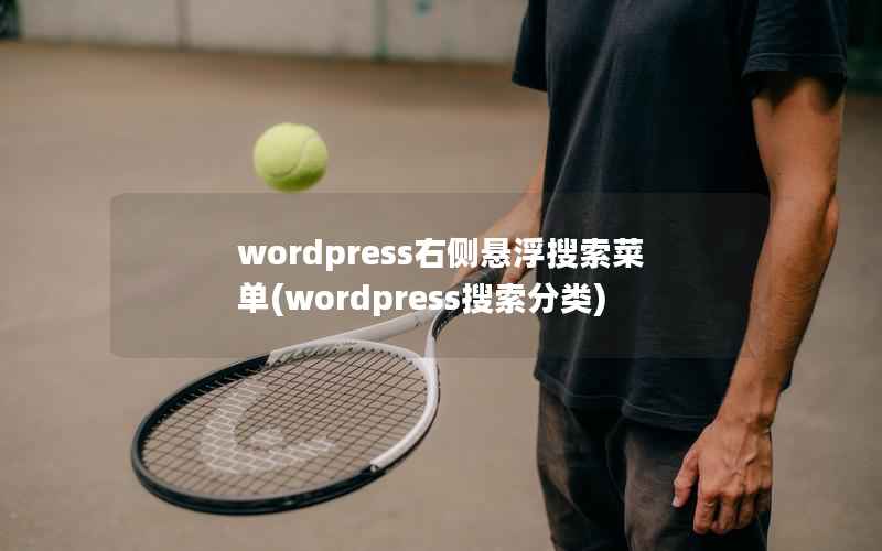 WordPress右侧悬浮搜索菜单，WordPress搜索分类