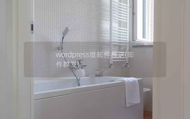 wordpress做邮件推送，邮件群发