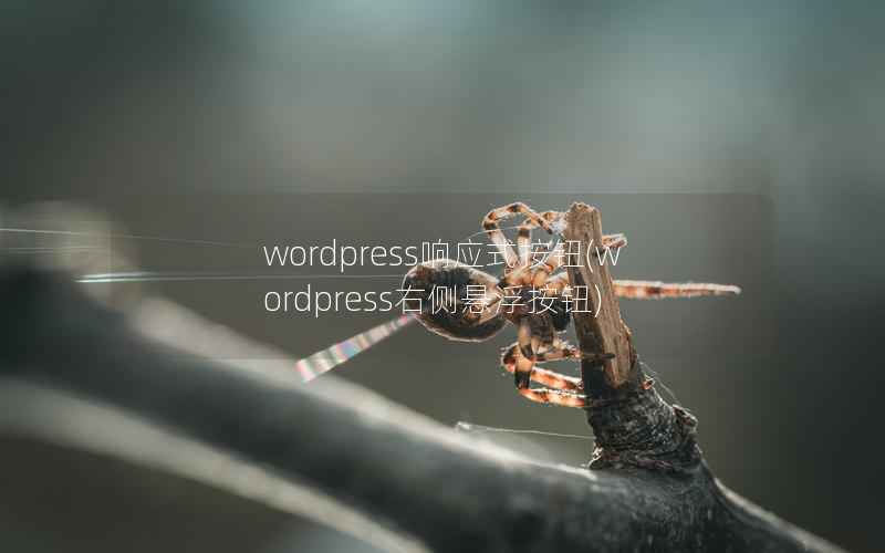 wordpress响应式按钮，wordpress右侧悬浮按钮