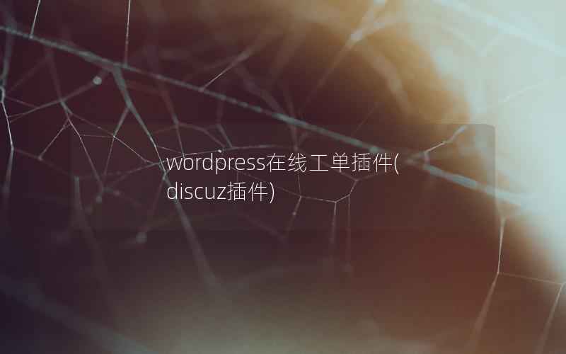 WordPress在线工单插件，Discuz插件