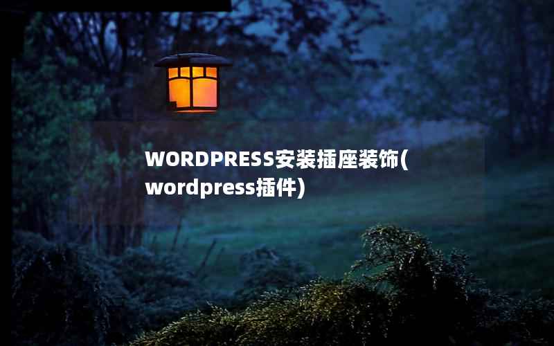 WORDPRESS安装插座装饰，wordpress插件