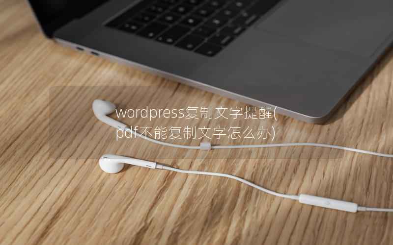 WordPress复制文字提醒，pdf不能复制文字怎么办