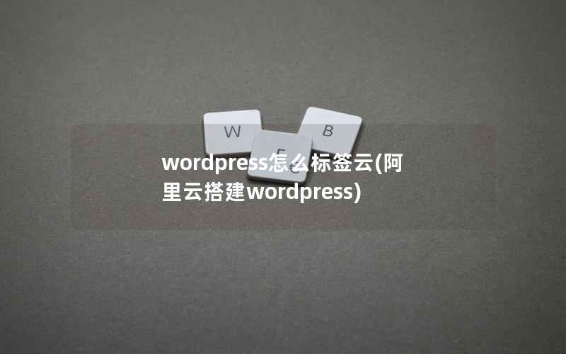 WordPress怎么标签云，阿里云搭建WordPress
