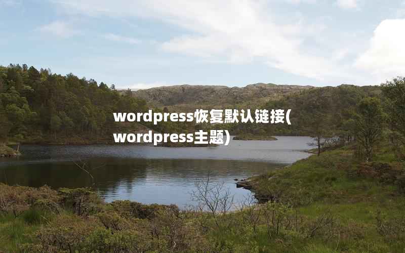 WordPress恢复默认链接，WordPress主题
