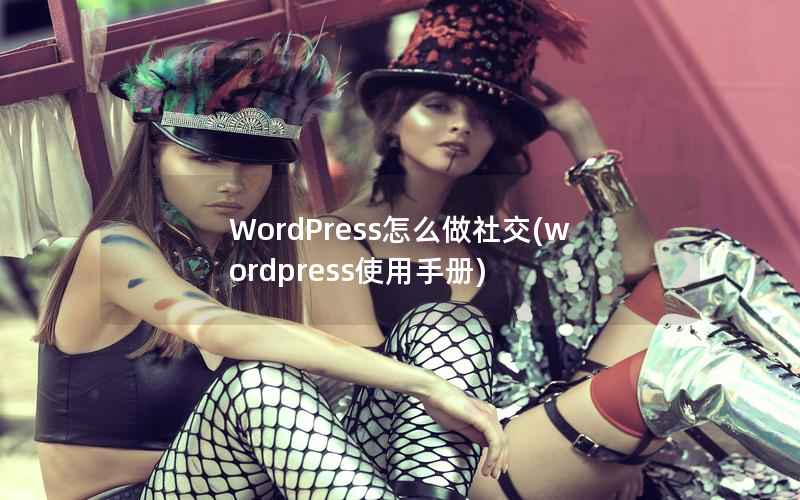 WordPress怎么做社交，WordPress使用手册
