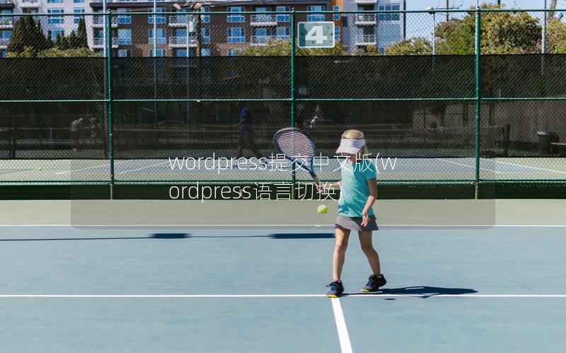wordpress提交中文版，wordpress语言切换