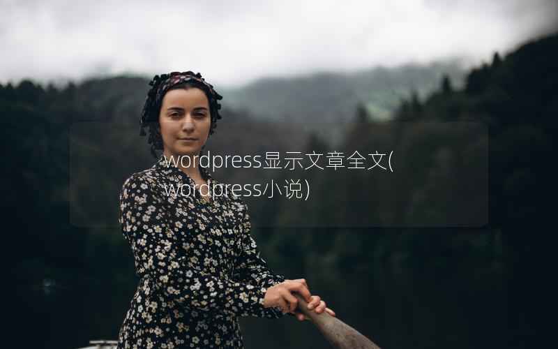 WordPress显示文章全文，WordPress小说