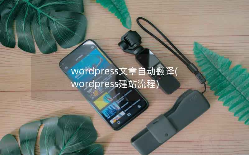 WordPress文章自动翻译，WordPress建站流程