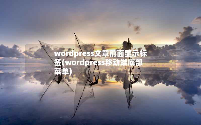 WordPress文章前面显示标签，WordPress移动端底部菜单