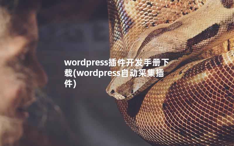 wordpress插件开发手册下载，wordpress自动采集插件