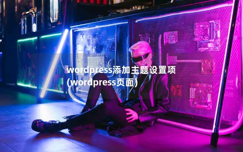wordpress添加主题设置项，wordpress页面