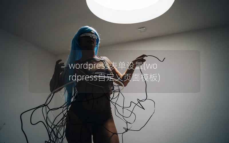 WordPress表单设置，WordPress自定义页面模板