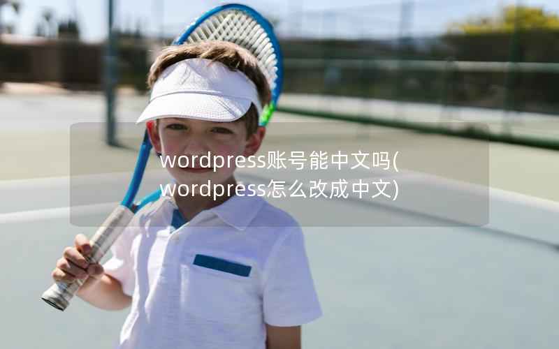 wordpress账号能中文吗，wordpress怎么改成中文