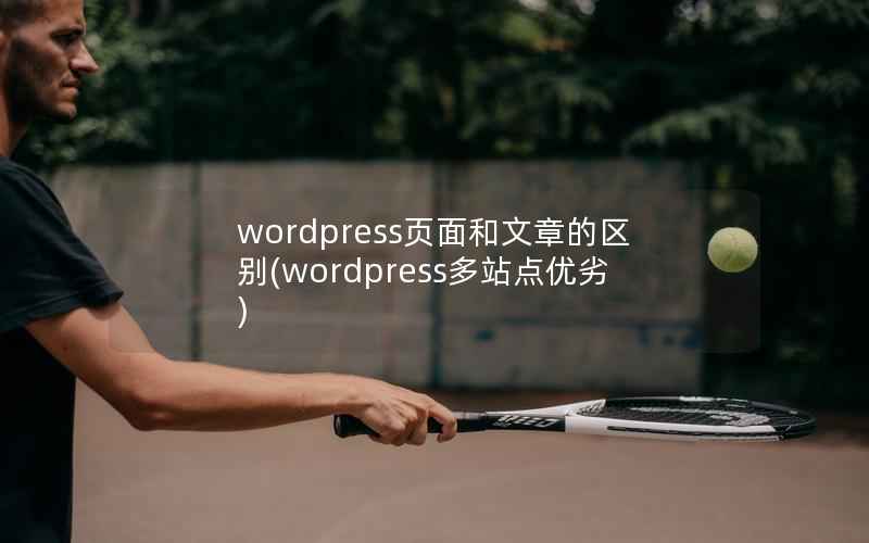 wordpress页面和文章的区别，wordpress多站点优劣