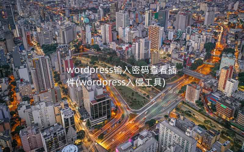 wordpress输入密码查看插件，wordpress入侵工具