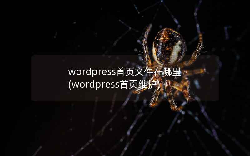 WordPress首页文件在哪里，WordPress首页维护