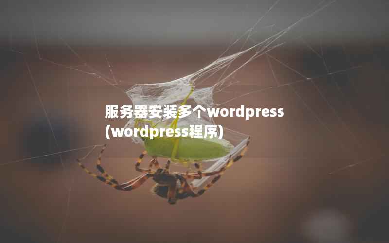 服务器安装多个WordPress，WordPress程序