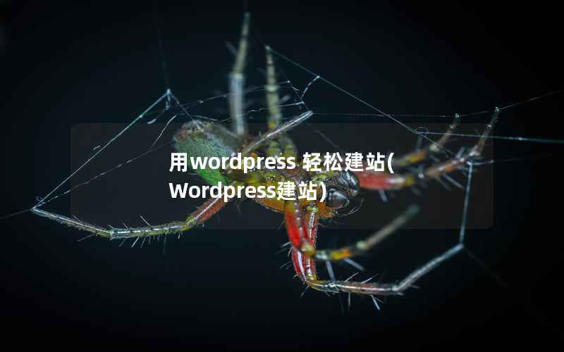 用WordPress 轻松建站，Wordpress建站