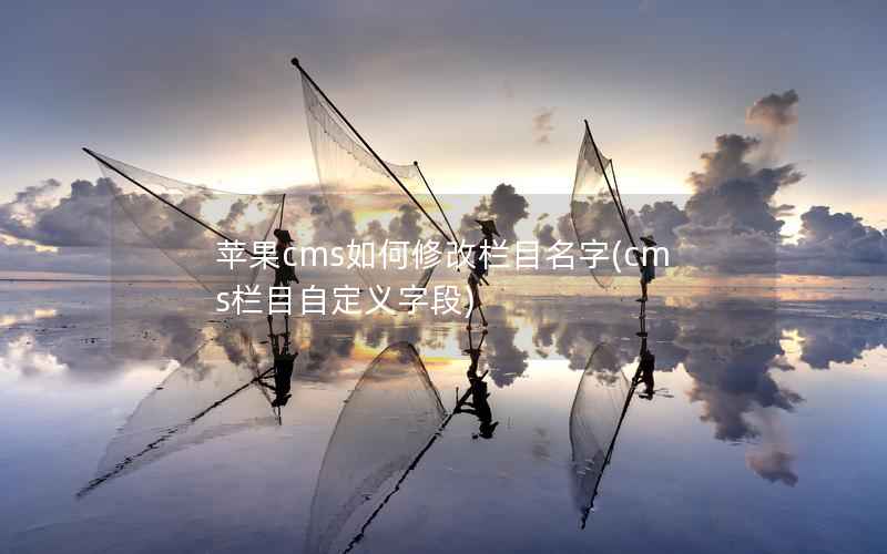 苹果CMS如何修改栏目名字，cms栏目自定义字段