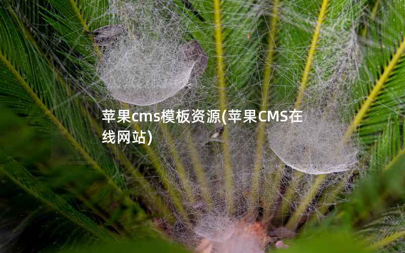 苹果cms模板资源，苹果CMS在线网站
