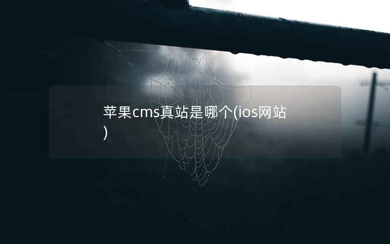 苹果cms真站是哪个，ios网站