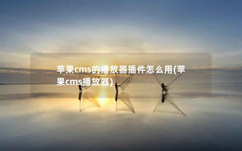 苹果cms的播放器插件怎么用，苹果cms播放器